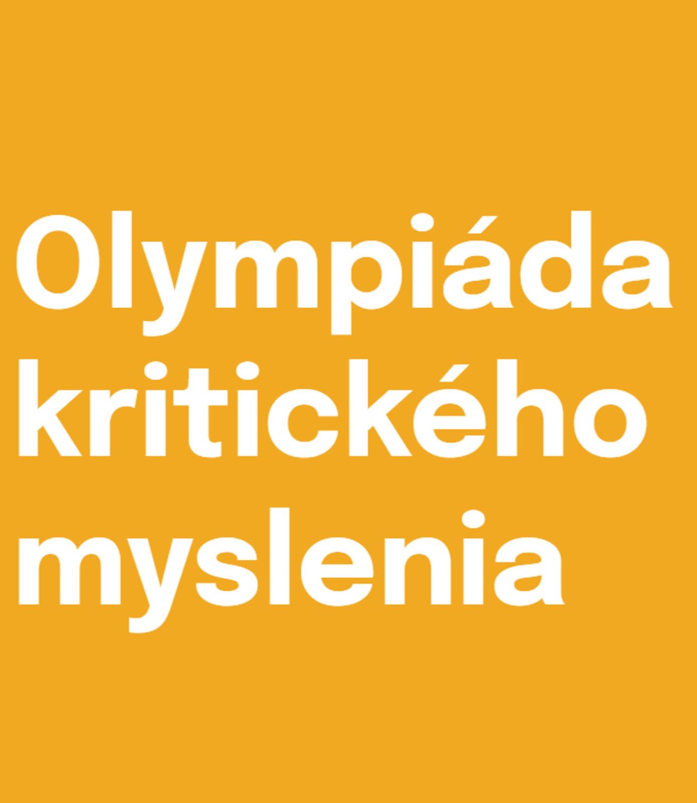 Ilustračný obrázok: Olympiáda kritického myslenia