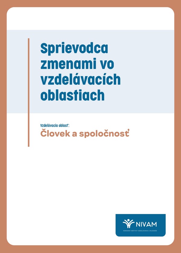 Náhľad titulnej strany Sprievodcu vzdelávacej oblasti Človek a spoločnosť