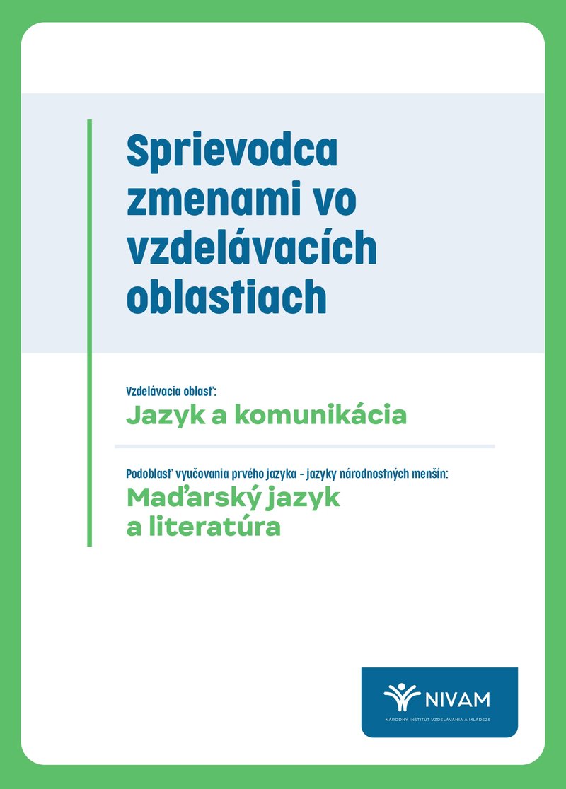 Náhľad titulnej strany Sprievodcu pre maďarský jazyk a literatúru