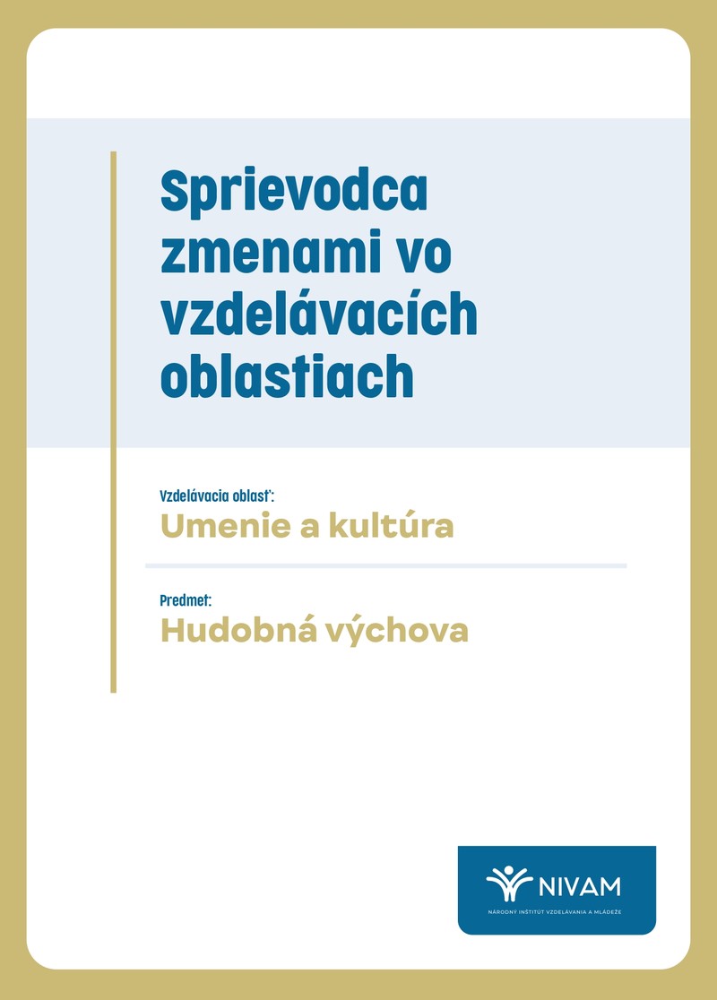 Náhľadový obrázok titulnej strany Sprievodcu pre VO Umenie a kultúra - hudobná výchova