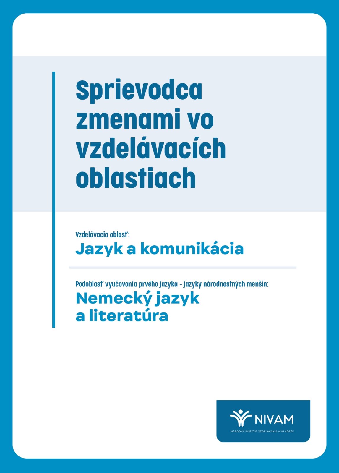 Náhľad titulnej strany Sprievodcu pre nemecký jazyk a literatúru