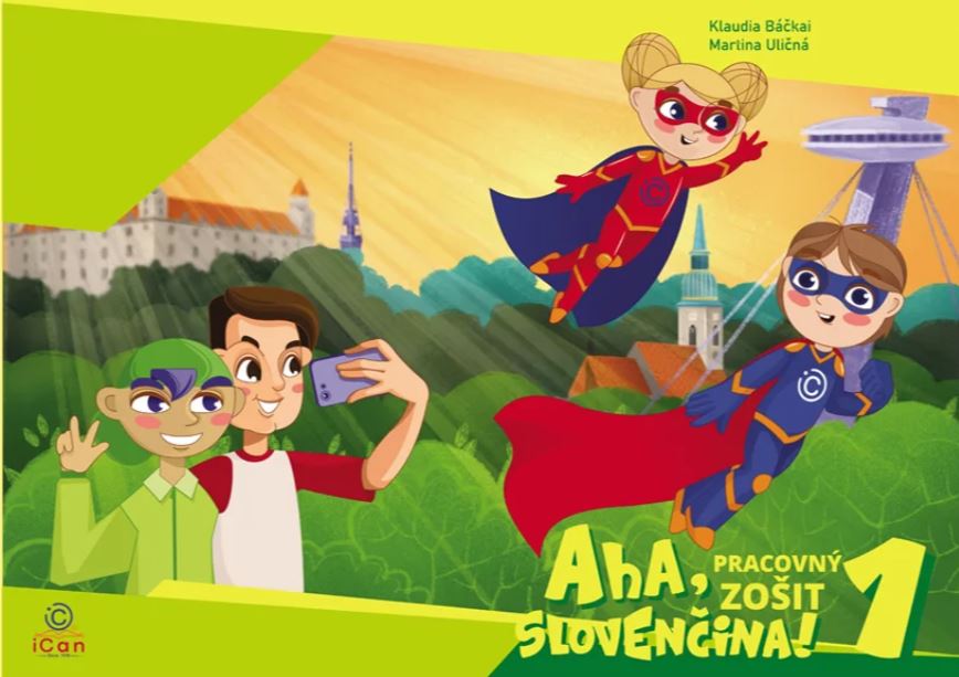 Náhľad titulnej strany učebnice Aha, slovenčina!