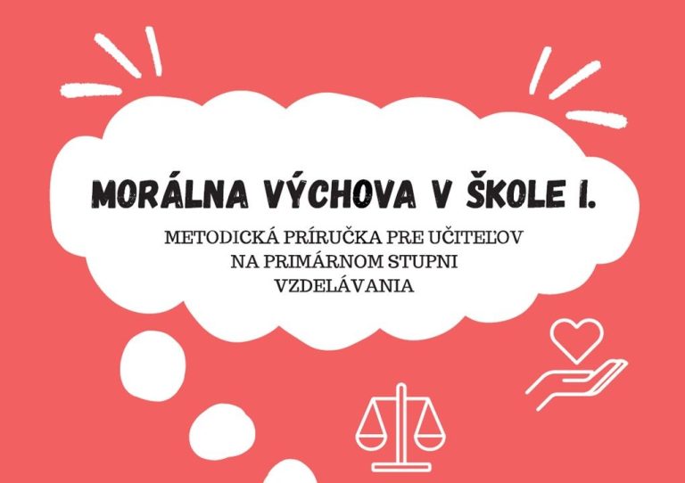 Ilustračný obrázok - náhľad titulnej strany metodickej príručky Morálna výchova v škole I.