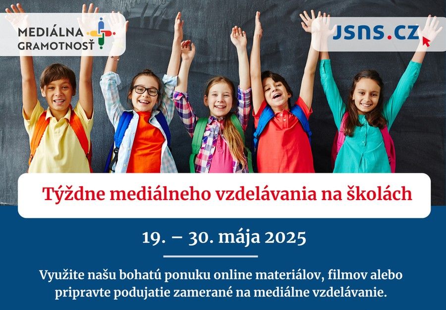 Propagačný banner Týždne mediálneho vzdelávania na školách