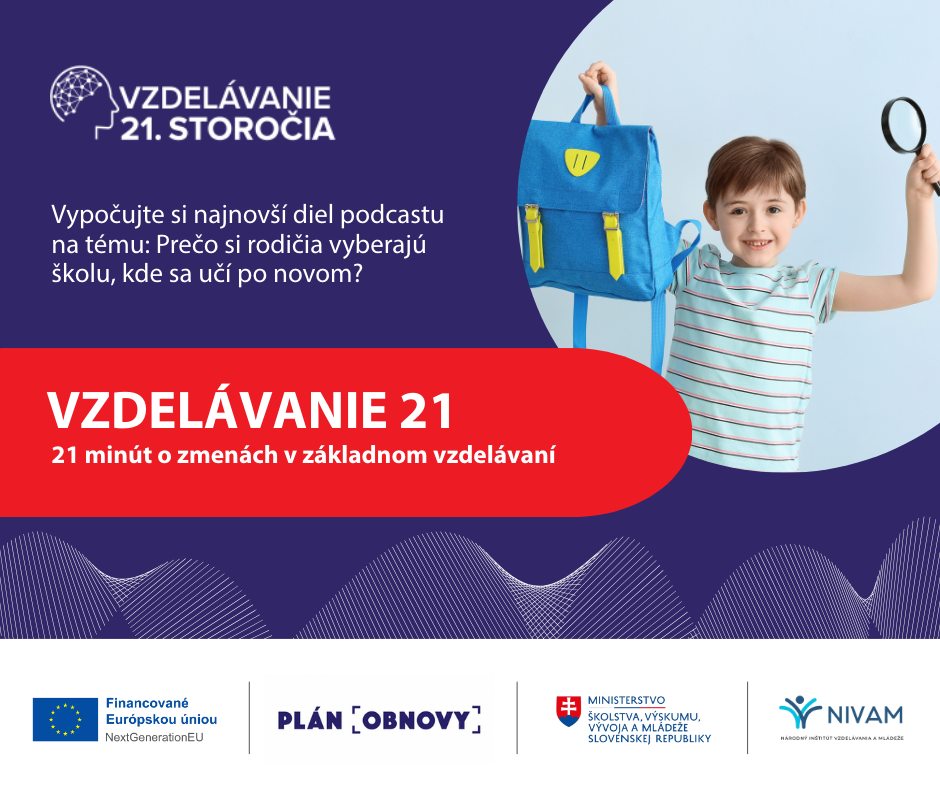 Titulný obrázok (banner) k epizóde podcastu Vzdelávanie21