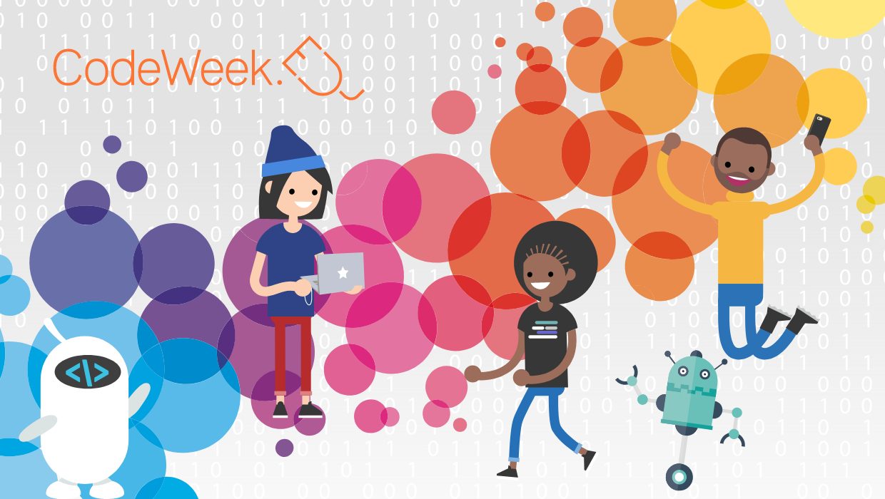 Ilustračný obrázok: promo banner CodeWeek
