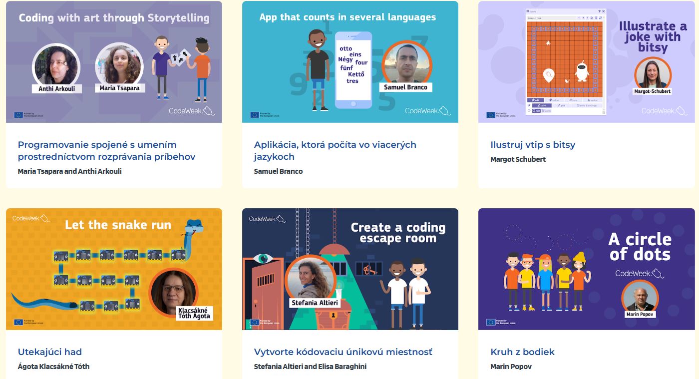 Ilustračný obrázok: náhľad programátorských výziev na Code Week