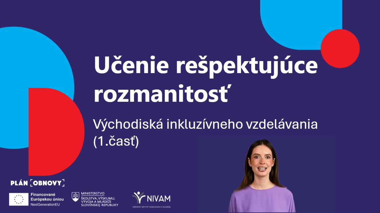 Titulný obrázok online kurzu Učenie rešpektujúce rozmanitosť (1. časť kurzu Východiská inkluzívneho vzdelávania)