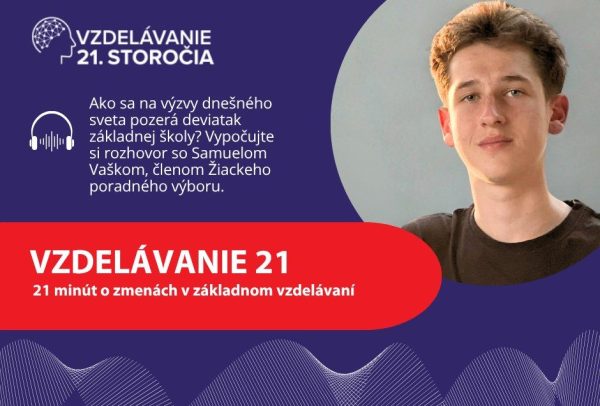Promo banner k epizóde podcastu Vzdelávanie 21