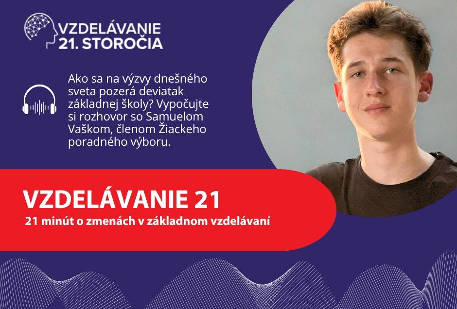 Promo banner k epizóde podcastu Vzdelávanie 21