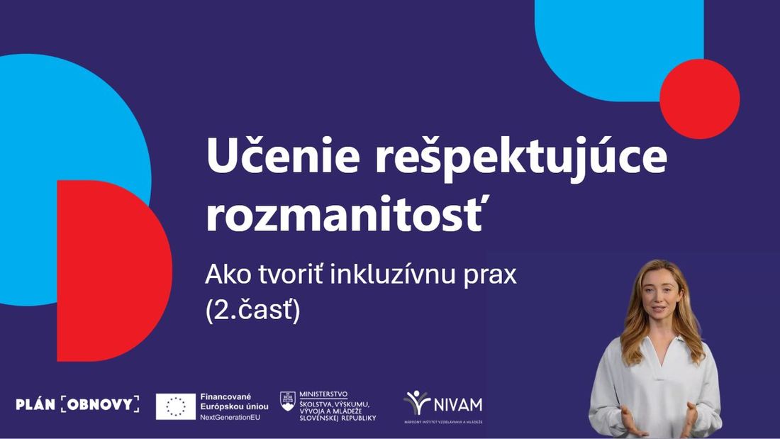 Titulná stránka online kurzu Učenie rešpektujúce rozmanitosť 2