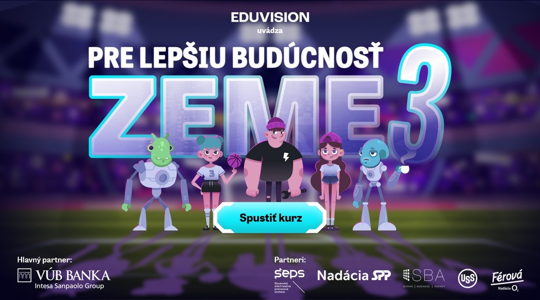 Ilustračný obrázok: titulná strana e-kurzu Pre lepšiu budúcnosť Zeme 3