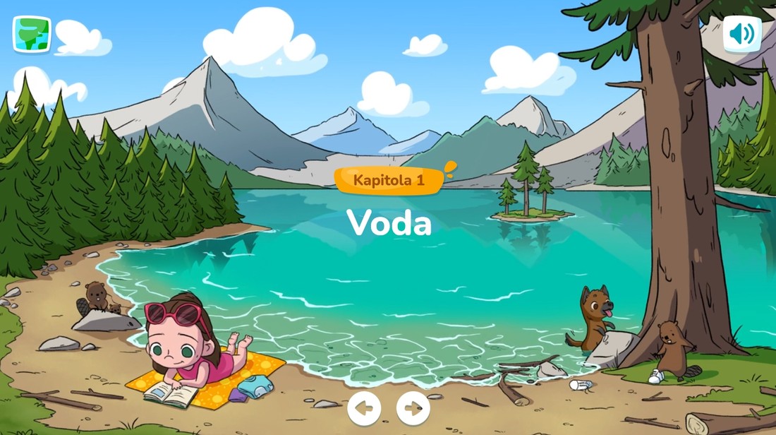 Ilustračný obrázok: náhľad prostredia e-learningového kurzu Pre lepšiu budúcnosť Zeme 2