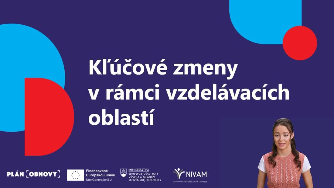 Digitálny kurz - Kľúčové zmeny v rámci vzdelávacích oblastí