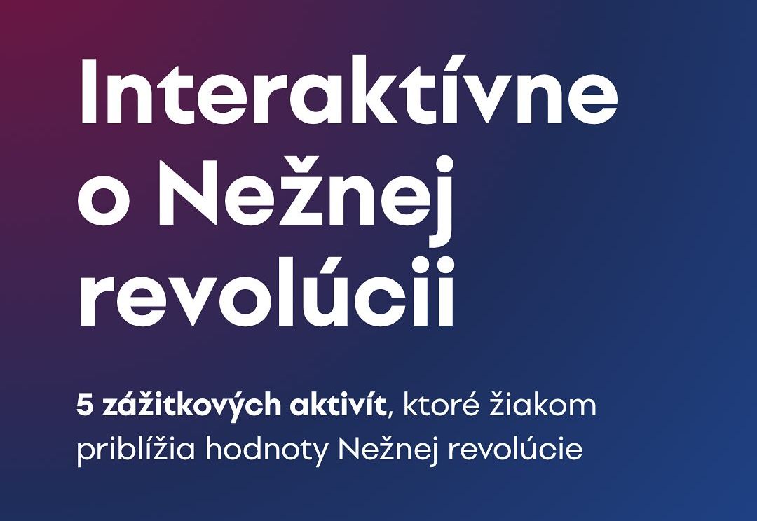 Ilustračný obrázok k materiálom ministerstva školstva k Nežnej revolúcii