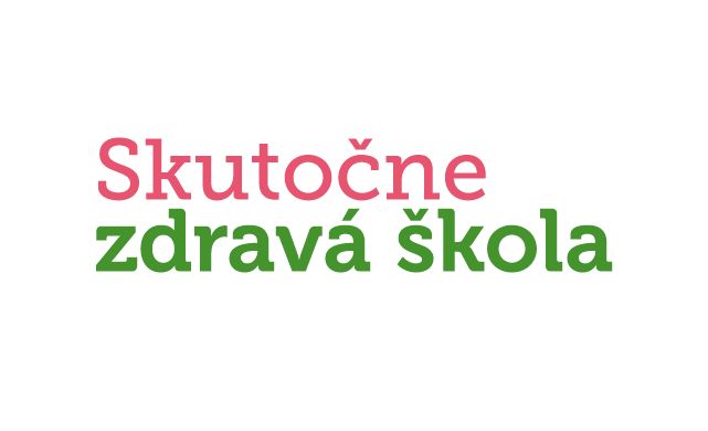 Ilustračný obrázok: Nápis "Skutočne zdravá škola"