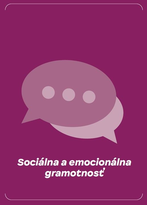Titulná strana sociálnej a emocionálnej gramotnosti v sprievodcovi pre prierezové gramotnosti