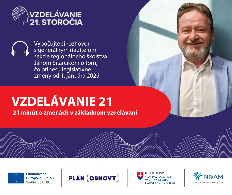 Promo banner k epizóde podcastu Vzdelávanie 21