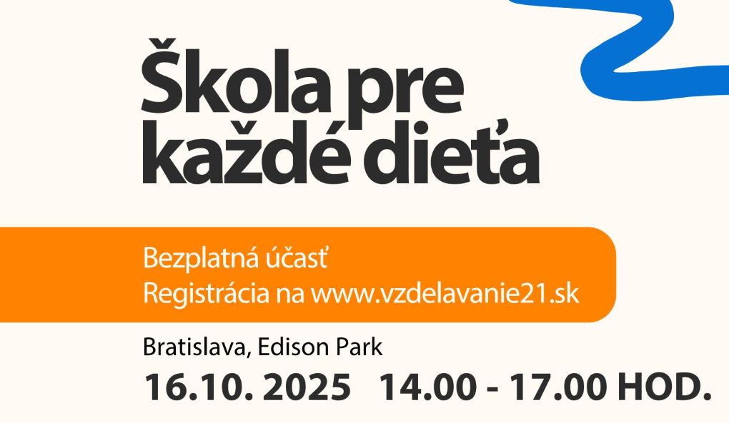 Ilustračný obrázok: promo banner konferencie Škola pre každé dieťa