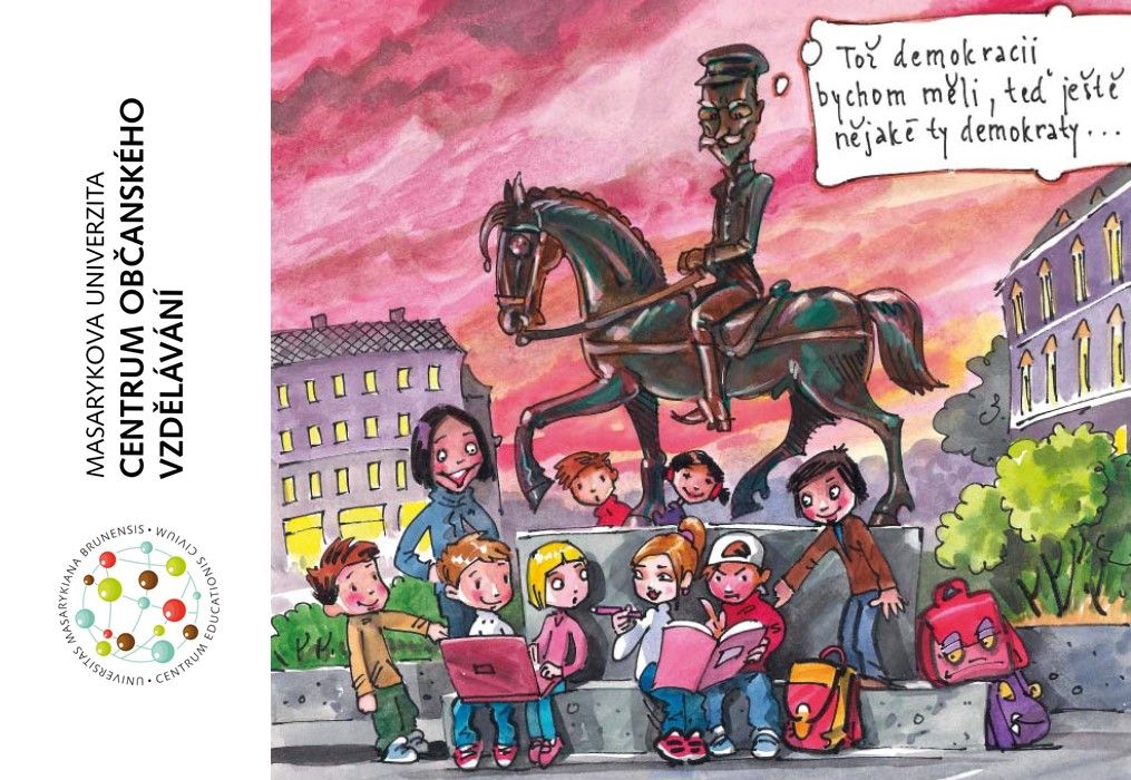 Ilustračný obrázok - náhľad titulnej strany publikácie Výuka demokracie