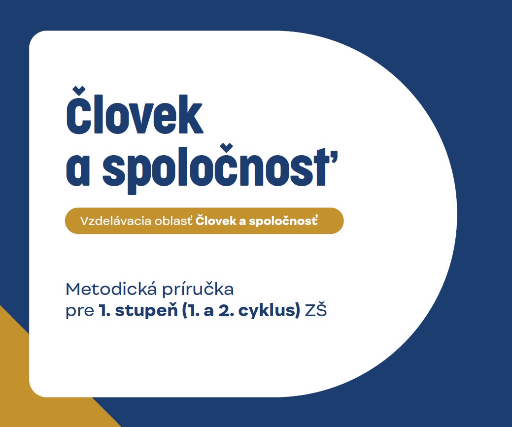 Titulná strana metodickej príručky NIVAM k VO Človek a spoločnosť v 1. a 2. cykle základného vzdelávania