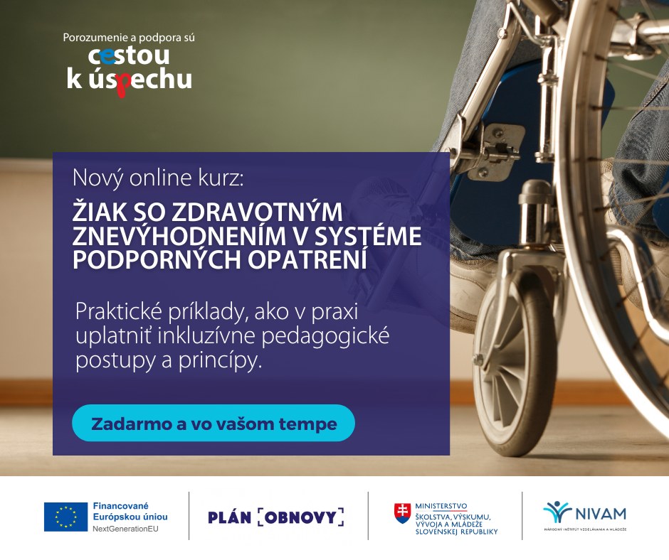 Promo banner online kurzu Žiak do zdravotným znevýhodnením