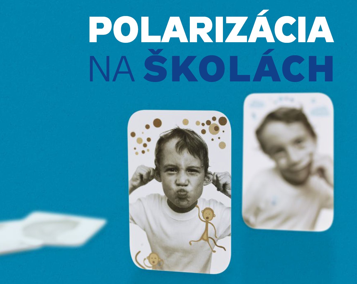 Ilustračný obrázok: titulná strana príručky Polarizácia na školách