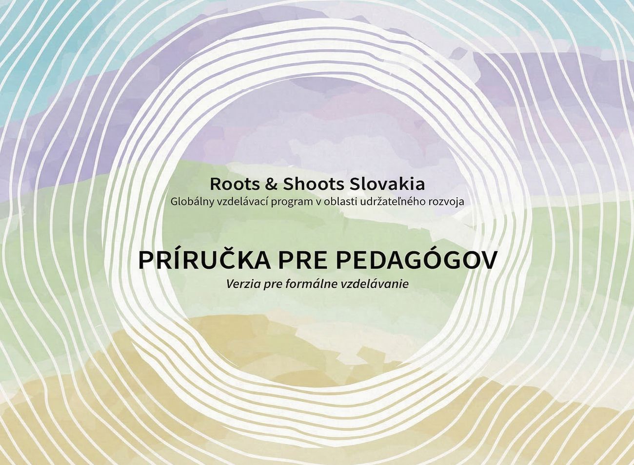 Titulná strana príručky pre pedagógov Roots and Shoots