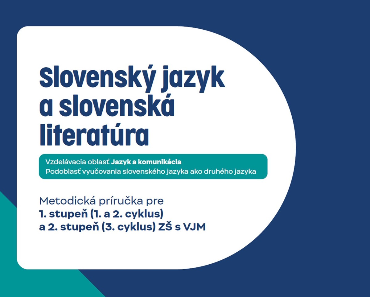 Titulná strana metodickej príručky zo slovenského jazyka a slovenskej literatúry
