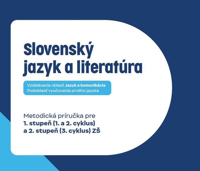 Titulný obrázok k metodickej príručke NiVAM Slovenský jazyk a literatúra